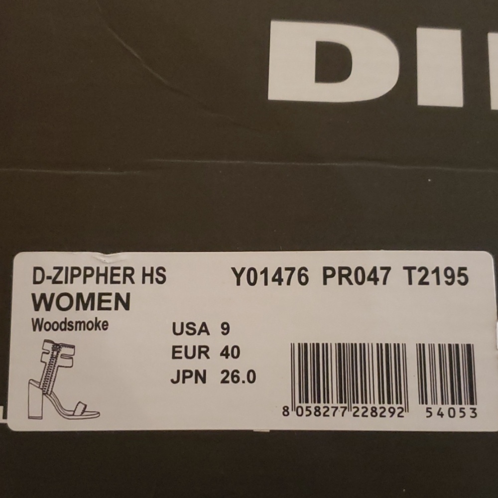 Diesel D-Zippher HS Heels Woodsmoke - Picture 4 of 5